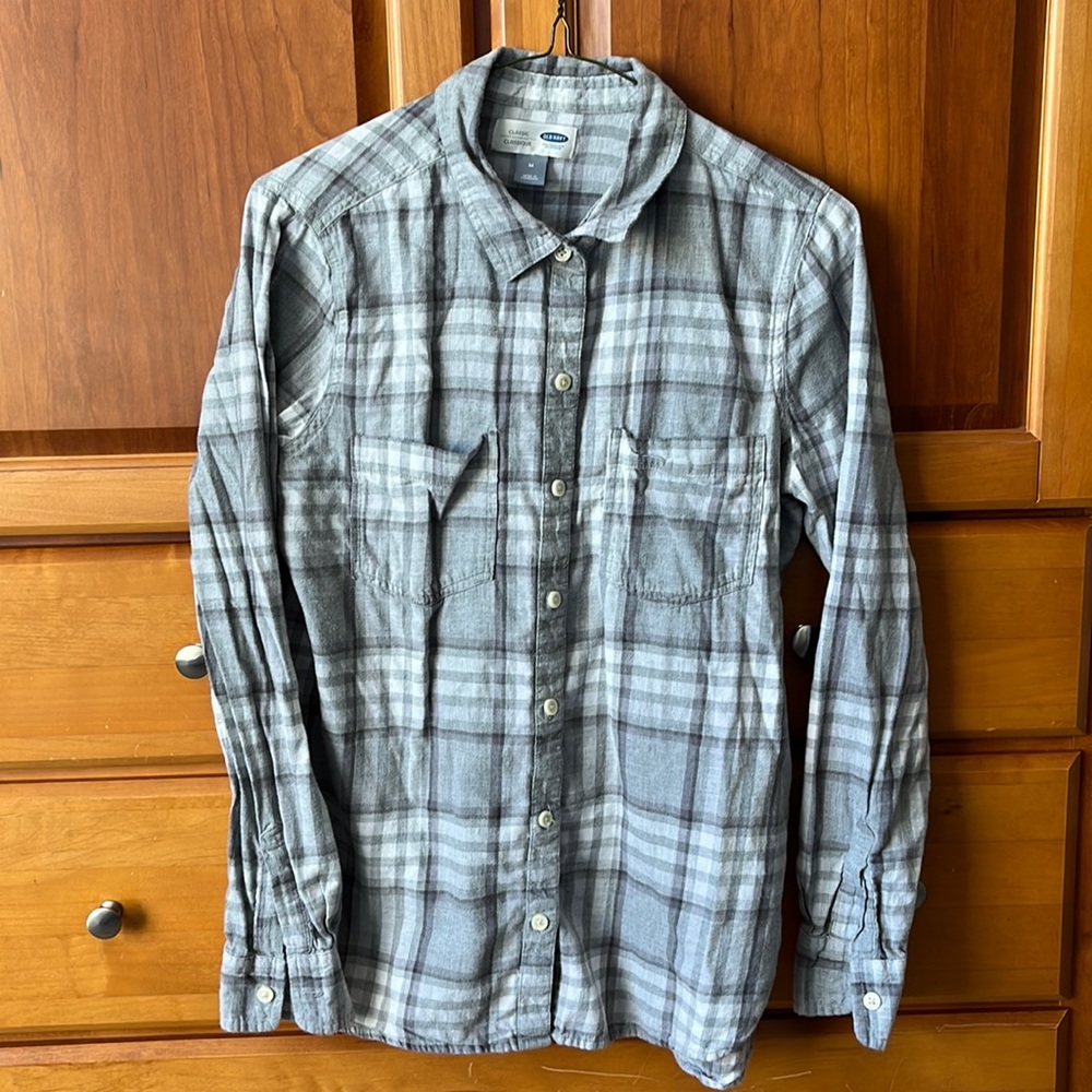 Old Navy Women’s Flannel Button Down Top